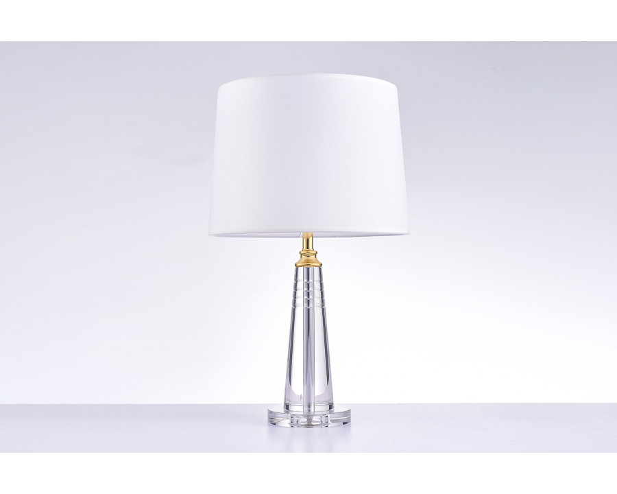 Pasargad - Modus Collection Metal and Crystal Table Lamp Lights