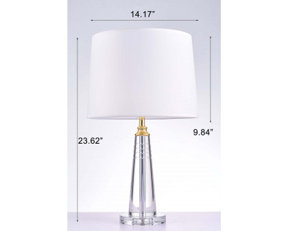 Pasargad - Modus Collection Metal and Crystal Table Lamp Lights