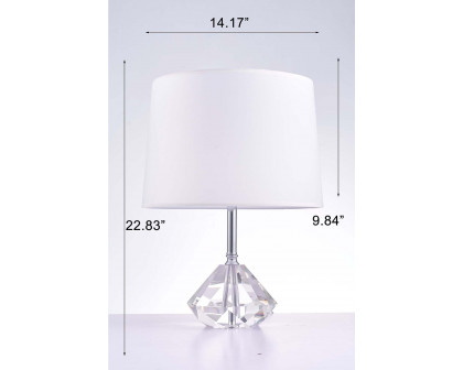 Pasargad - Tortona Collection Metal and Crystal Table Lamp Lights