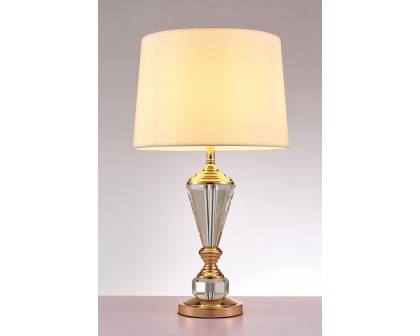 Pasargad - Luxus Collection Metal and Crystal Table Lamp Lights