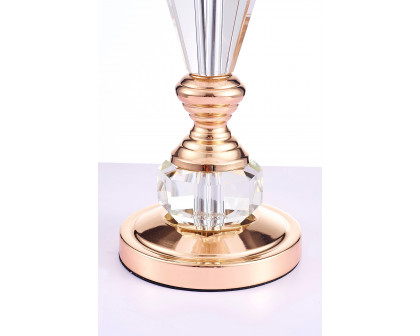 Pasargad - Luxus Collection Metal and Crystal Table Lamp Lights