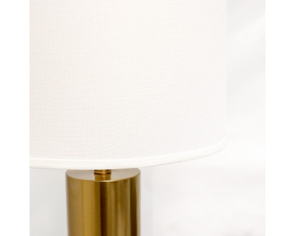 Pasargad - Rhoda Table Lamp in White/Gold, Marble