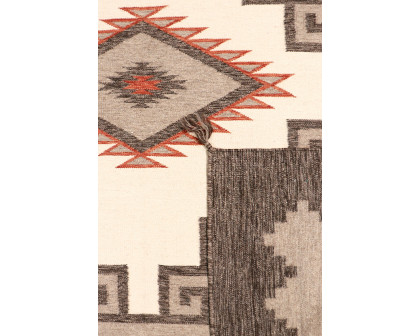 Pasargad - Navajo Style Hand-Woven Wool Light Brown Area Rug 104'' x 144'' (PNT-137 9X12)