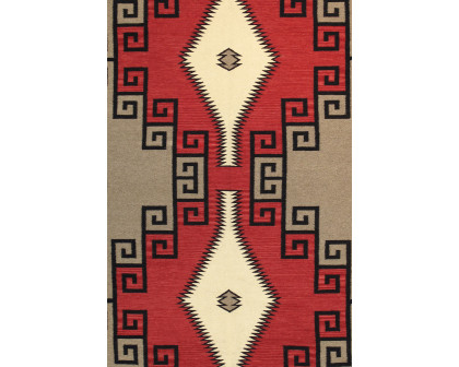 Pasargad - Navajo Style Hand-Woven Wool Mocha Area Rug 108'' x 144'' (PNT-198 9X12)