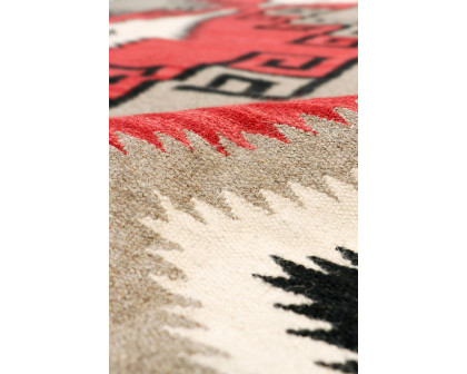 Pasargad - Navajo Style Hand-Woven Wool Mocha Area Rug 108'' x 144'' (PNT-198 9X12)