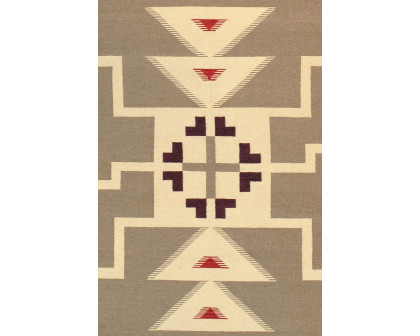 Pasargad - Navajo Style Hand-Woven Wool Light Brown Area Rug 107'' x 144'' (PNT-222 9X12)