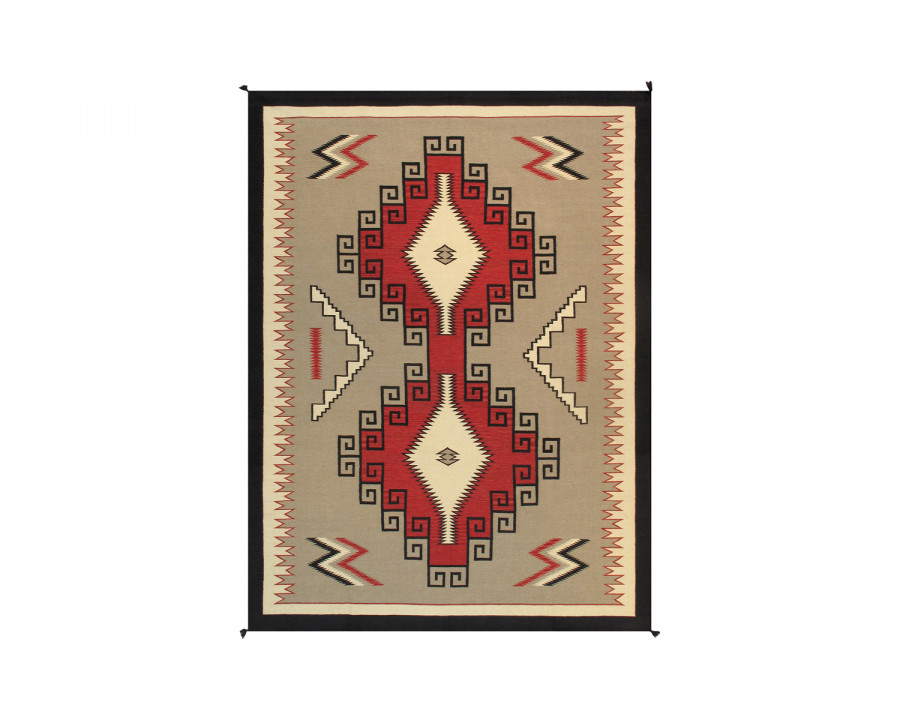 Pasargad - Navajo Style Hand-Woven Wool Mocha Area Rug PNT-223