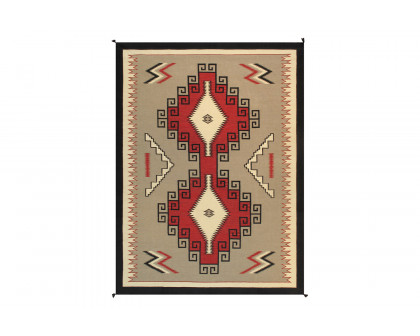 Pasargad - Navajo Style Hand-Woven Wool Mocha Area Rug PNT-223