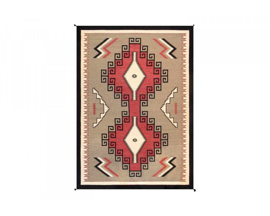 Pasargad - Navajo Style Hand-Woven Wool Mocha Area Rug 120'' x 168'' PNT-237