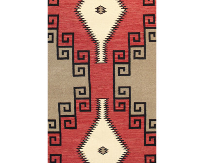 Pasargad - Navajo Style Hand-Woven Wool Mocha Area Rug 120'' x 168'' PNT-237