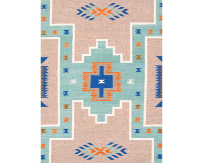 Pasargad - Tuscany Collection Flatweave Wool Area Rug in Mocha, 72" x 108" (PNT-289 6x9)