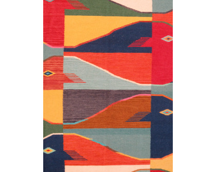 Pasargad - Tuscany Collection Flatweave Wool Area Rug in Multi, 61" x 87" (PNT-294 5x7)