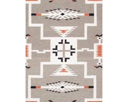 Pasargad - Tuscany Collection Flatweave Wool Area Rug in Mocha, 61" x 84" (PNT-298 5x7)