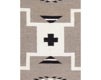 Pasargad - Tuscany Collection Flatweave Wool Area Rug in Mocha, 49" x 71" (PNT-306 x46)