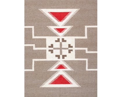 Pasargad - Tuscany Collection Flatweave Wool Area Rug in Mocha, 122" x 161" (PNT-310 10x14)