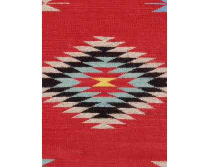 Pasargad - Tuscany Collection Flatweave Wool Area Rug in Red, 26" x 37" (PNT-327 2x3)