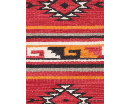 Pasargad - Tuscany Collection Flatweave Wool Area Rug in Red, 26" x 36" (PNT-328 2x3)