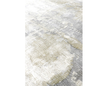 Pasargad Beverly Collection Hand-Loomed Bamboo Silk Area Rug - Silver/Brown, 120" x 168" (pop-8009 10x14)