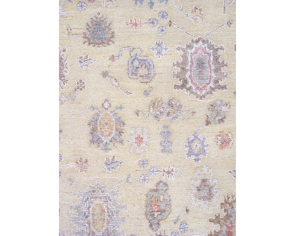 Pasargad - Oushak Collection Hand-Knotted Wool Area Rug in Gold, 111" x 147" (POS-08 9x12)