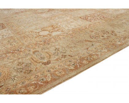 Pasargad Tabriz Collection Hand-Knotted Lamb's Wool Area Rug 110'' x 145'' (PP-1 9X12)