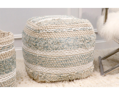 Pasargad - Grand Canyon Cotton Pouf Beige Color