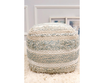 Pasargad - Grand Canyon Cotton Pouf Beige Color