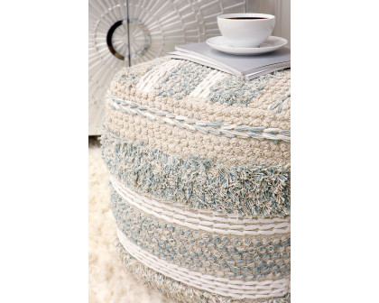 Pasargad - Grand Canyon Cotton Pouf Beige Color