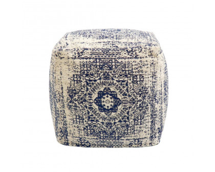 Pasargad Grand Canyon Pouf - Navy, Cotton