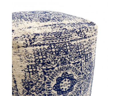 Pasargad Grand Canyon Pouf - Navy, Cotton