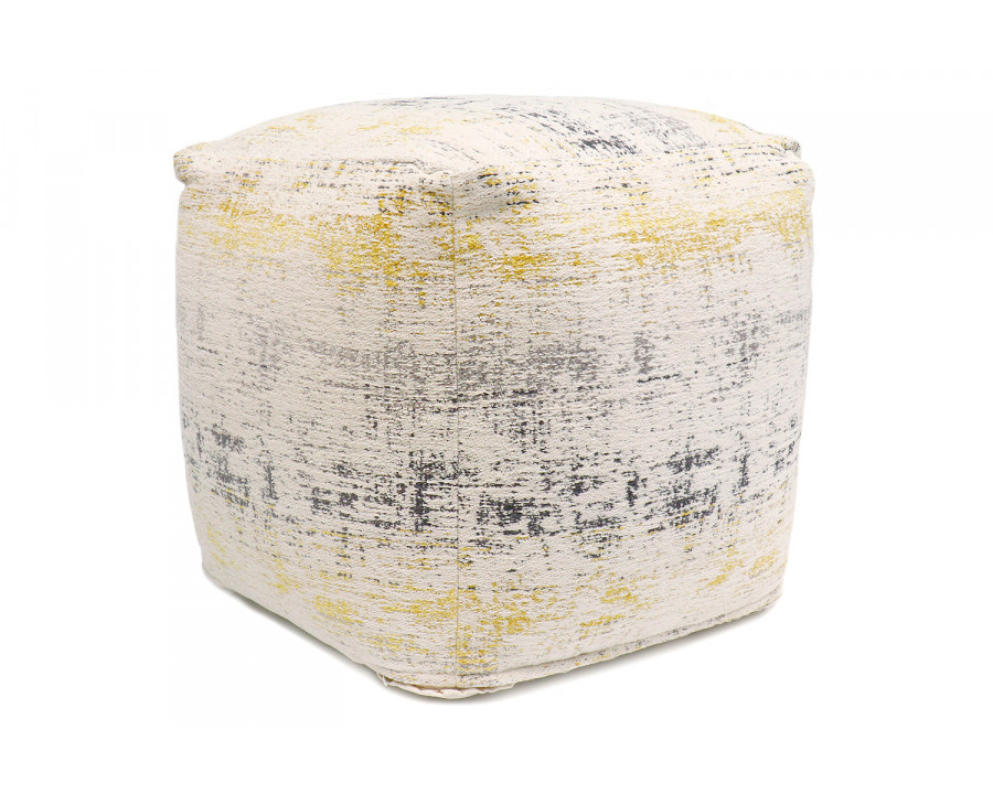 Pasargad - Grand Canyon Distressed Cotton Pouf