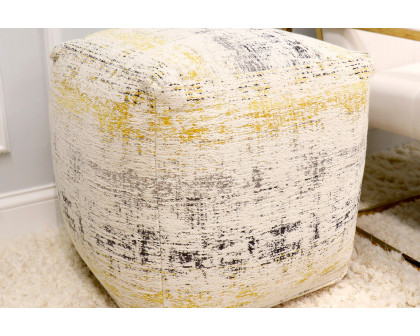 Pasargad - Grand Canyon Distressed Cotton Pouf