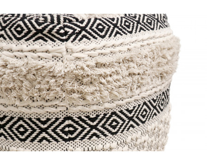 Pasargad - Grandcanyon Cotton Pouf Ivory Color