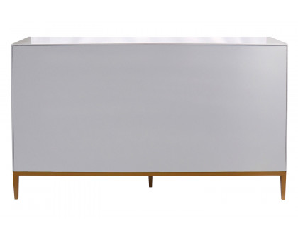 Pasargad Annabelle Sideboard With 4 Floral Doors, 2 Drawers and Bronze Metal Frame