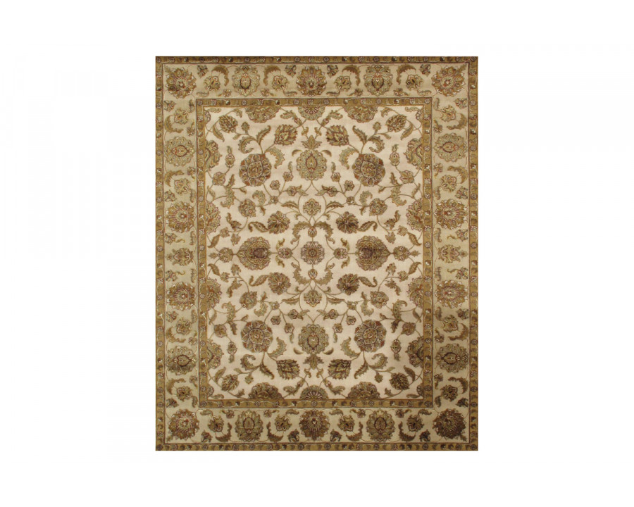 Pasargad - Agra Collection Hand-Knotted Silk and Wool Area Rug 97'' x 121'' (PPS-68 8X10)