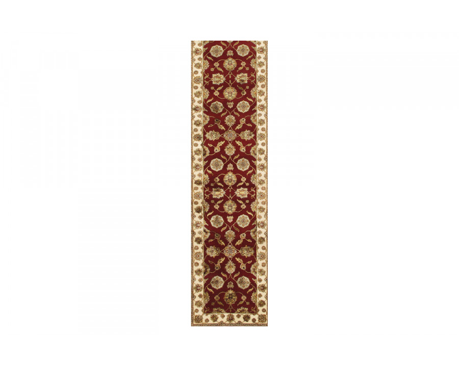 Pasargad - Agra Collection Hand-Knotted Silk and Wool Runner 30'' x 239'' (PPS-81 2.06X20)