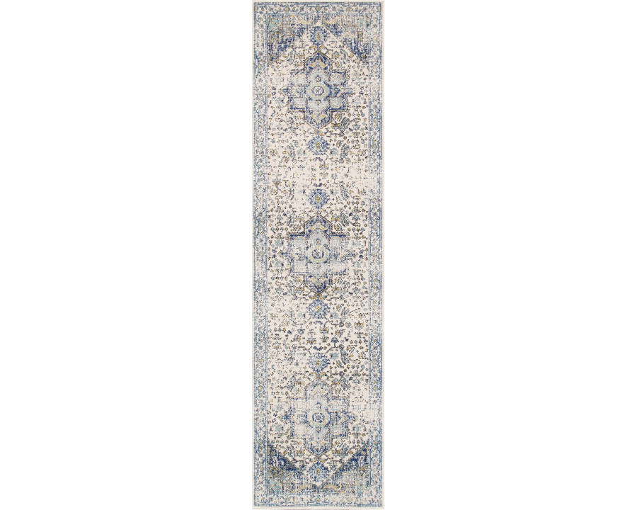 Pasargad Chelsea Collection Power-Loomed Polypropylene/Polyester Area Rug - Ivory, 32" x 72" (prc-5365 2.08x6)