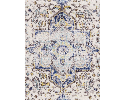 Pasargad Chelsea Collection Power-Loomed Polypropylene/Polyester Area Rug - Ivory, 32" x 72" (prc-5365 2.08x6)