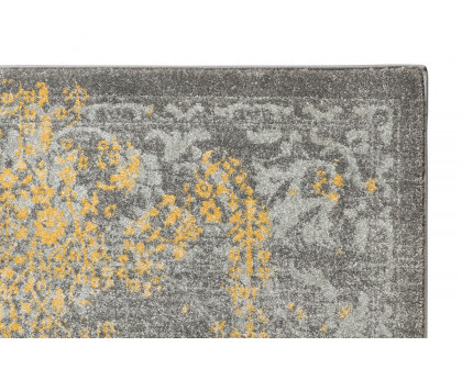 Pasargad Chelsea Design Power-Loomed Polypropyle Area Rug 60'' x 90'' (PRC-5523GY 5X8)