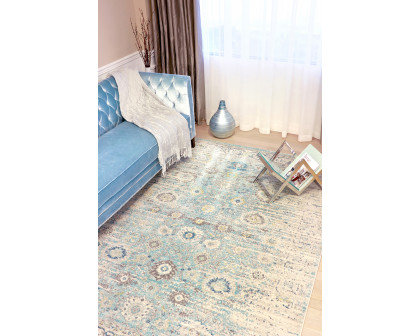 Pasargad™ Chelsea Design Power-Loomed Polypropyle Area Rug 60'' x 90'' (PRC-5586BW 5X8)