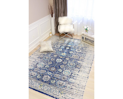 Pasargad Chelsea Design Power Loom Area Rug (PRC-5586N 6'7X9) - 79'' x 108''