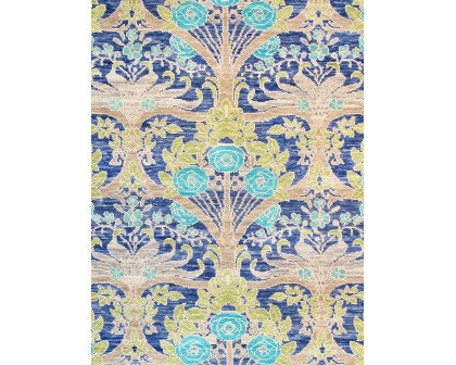 Pasargad - Oushak Collection Fine Wool Area Rug in Blue, 95" x 117" (PRE-13 8X10)