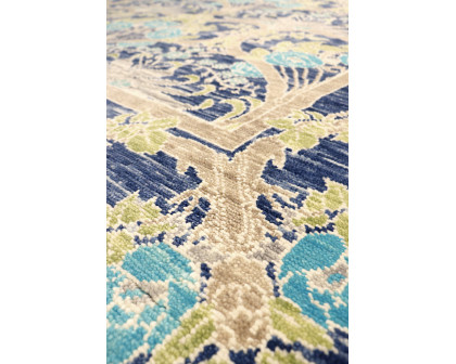 Pasargad - Oushak Collection Fine Wool Area Rug in Blue, 95" x 117" (PRE-13 8X10)