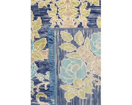 Pasargad - Oushak Collection Fine Wool Area Rug in Blue, 95" x 117" (PRE-13 8X10)