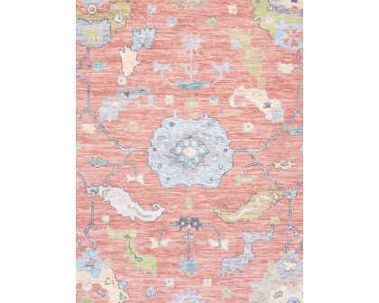 Pasargad - Oushak Collection Hand-Knotted Wool Area Rug in Coral/Ivory, 123" x 166" (PRE-9321 10x14)