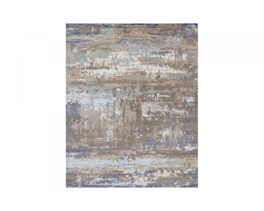 Pasargad Transitional Collection Hand-Knotted Silk and Wool Area Rug 95'' x 120'' (PRR-01 8X10)