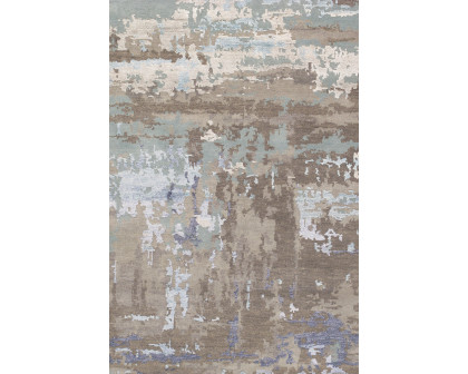 Pasargad Transitional Collection Hand-Knotted Silk and Wool Area Rug 95'' x 120'' (PRR-01 8X10)