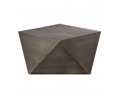 Pasargad Dimitri Square Coffee Table - Gray, Iron