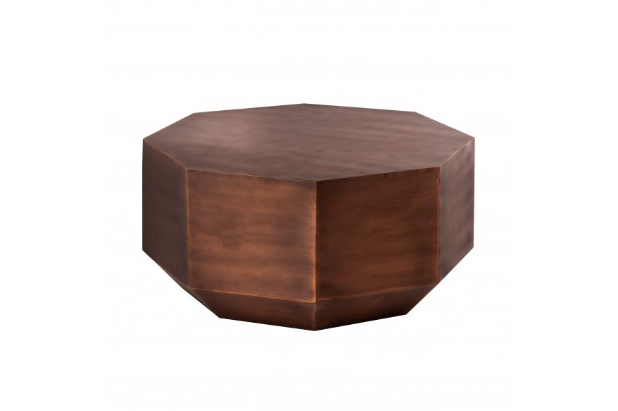 Pasargad™ Byzantine Dorian Round Coffee Table - Copper, Iron