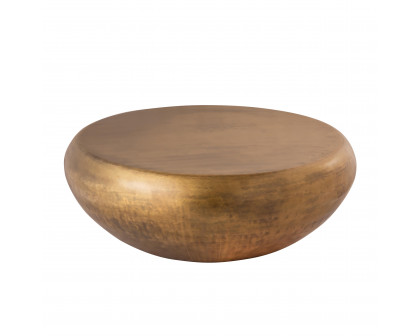 Pasargad - Byzantine Helios Round Coffee Table in Brass, Iron