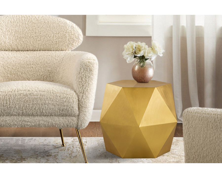 Pasargad - Lexi Diamond Shape Iron Side Table